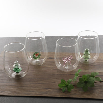 Creative High Borosilicate Glasses Christmas Tree