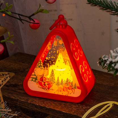 Christmas Decorations Retro Electric Candle Lamp Luminous Ornaments