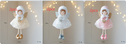 Christmas Winter Mesh Angel Big Eyes Girl Pendant