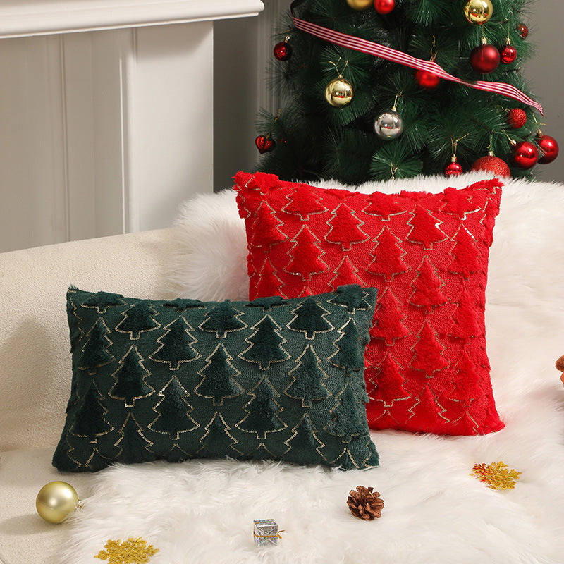Holiday Ornament Pillow Bedroom Bedside Plush Pillowcase